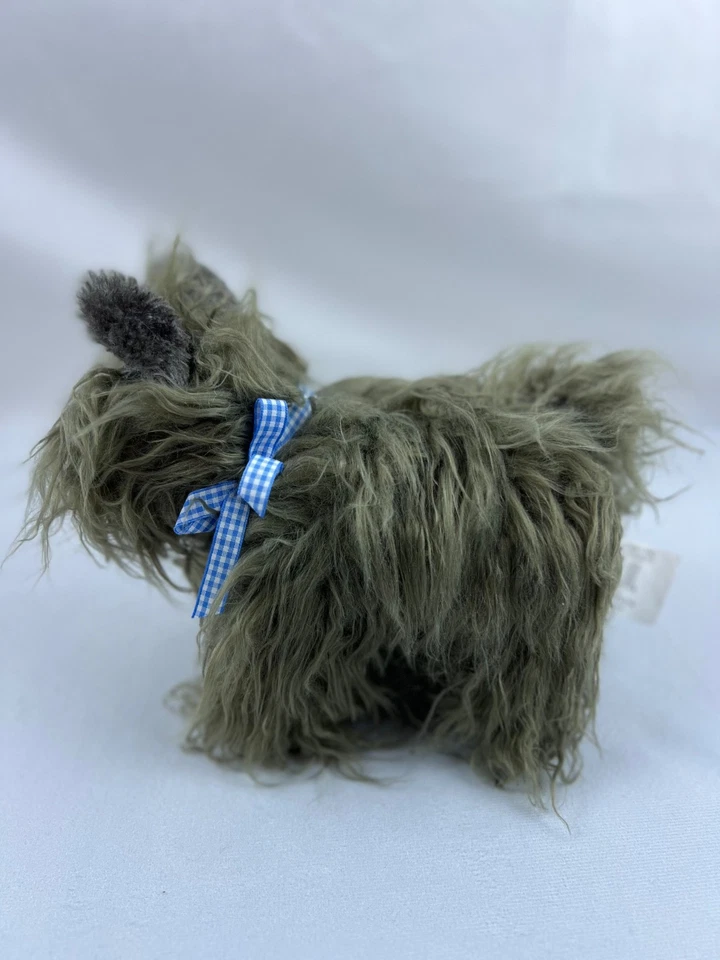 Wizard of Oz Toto Plush Dog Rubie’s Costume Co 2015 Gray Terrier with Blue Bow - Image 2 of 4
