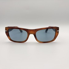 Persol PO3268S 96/56 Sunglasses Terra Di Siena Brown Light Blue Crystal Lens 53m