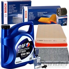 BOSCH FILTERSET+ELF 5W30 ÖL passend für FORD FIESTA 6 B-MAX JK ECOSPORT