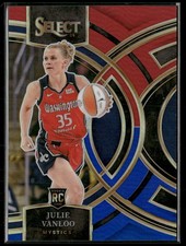 2024 Panini Select WNBA #160 Julie Vanloo Prizms Red and Blue #/399
