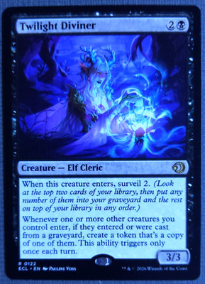 MTG Twilight Diviner | Lorwyn Eclipsed | NM | Blue Elf Wizard | Rare |