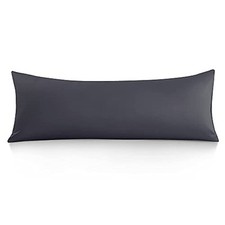 Premium Body Pillow Cover 100 Cotton - 800 Thread Count - XL 21"x54" Grey
