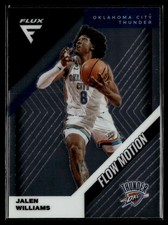 2022-23 Panini Flux Flow Motion Jalen Williams RC Oklahoma City Thunder #1