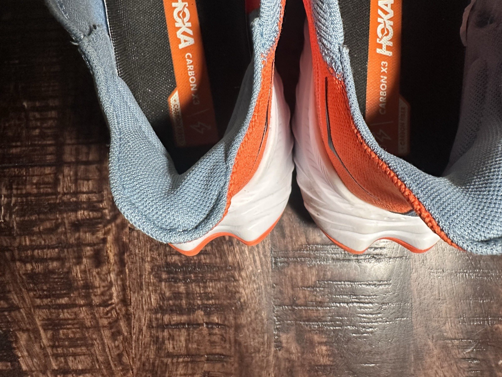 HOKA Carbon X 3 Performance Profly Running Shoe Mountain Puffin Blue Sz 11.5 thumbnail 4