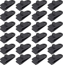 24 Pcs Tarp Clips, Heavy Duty Lock Grip, Reusable Tarp Clamps for Secures Outdoo