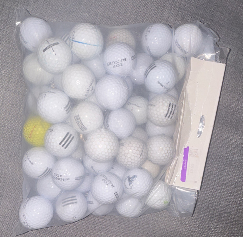 Top Flite Range Practice/Range Golf Balls Mixed Lot White & Yellow