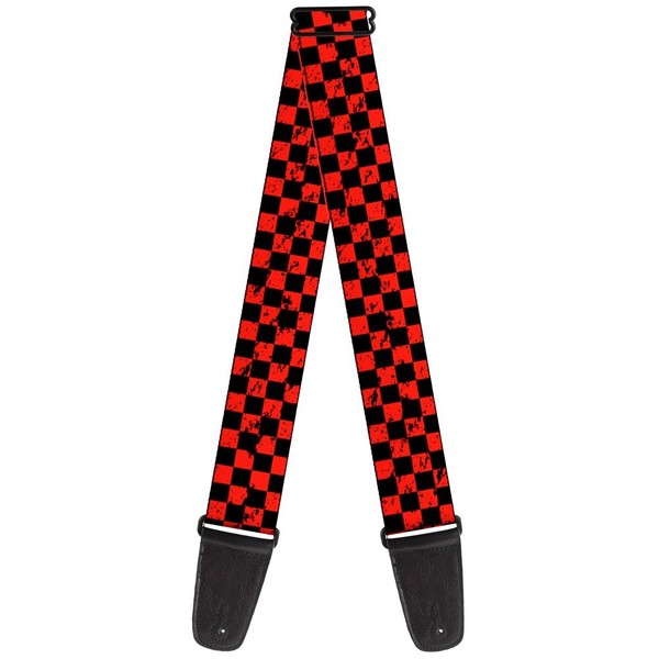 Guitar Strap - Checker Weathered Black/Red (Us Import) ACC NEU-image