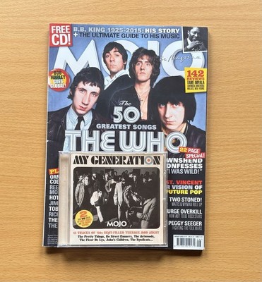 MOJO MAGAZINE  August 2015 - The Who, St. Vincent, Urge Overkill, Peggy Seeger
