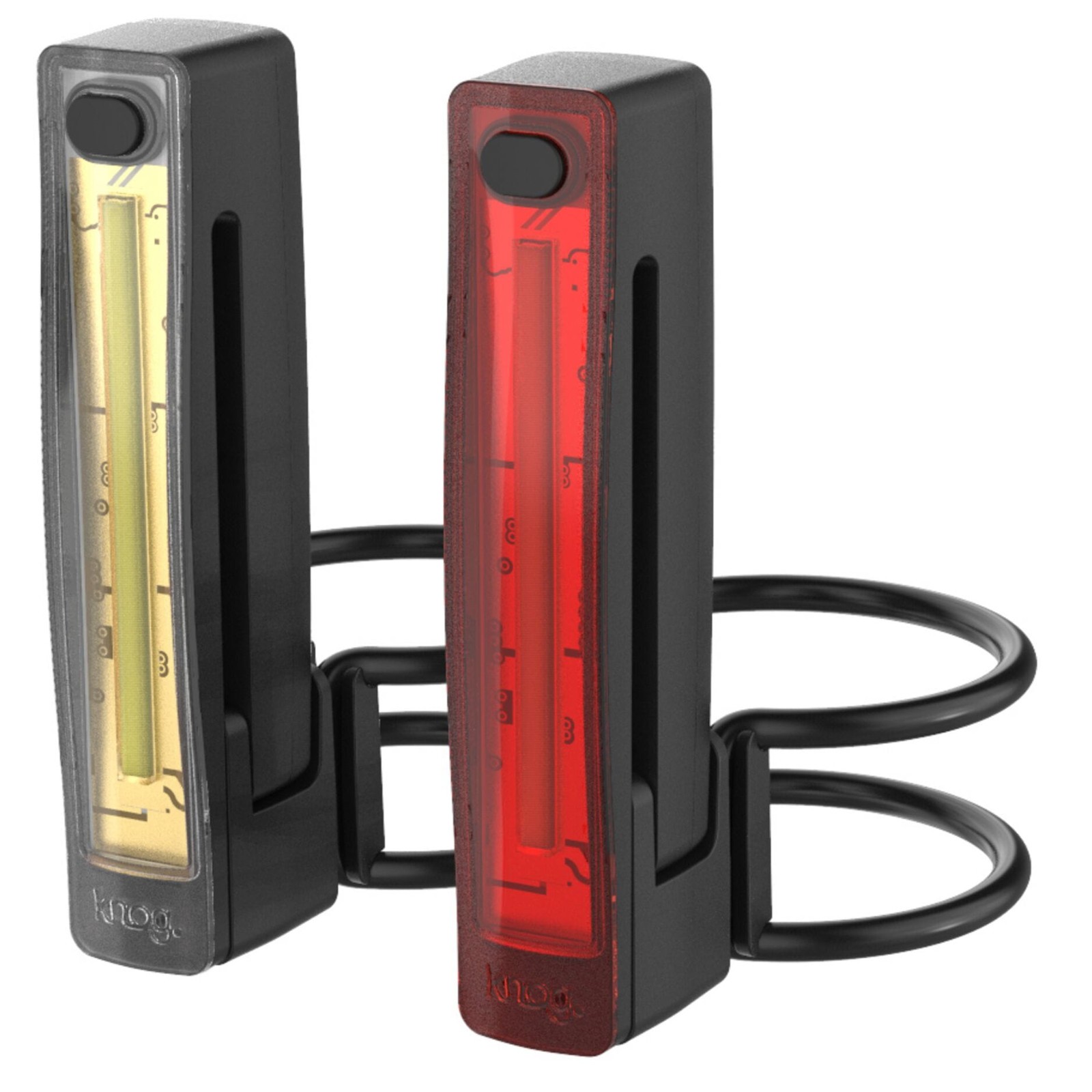Knog Plus Bike Light Twinpack - Black - Up To 40 Lumens - Waterproof - Low Battery Indicator - Cycling - Image 2
