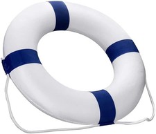 Pool Life Ring 20.5 in,Life Preserver Foam Buoys-Ring Buoy with blue