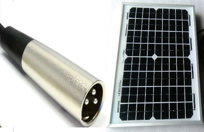Elektromobil Solarpanel Akku Ladegerät 20W 20 Watt 24V 24 Volt +5m Zuleitung