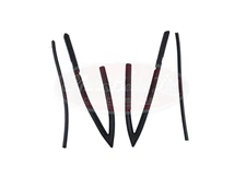 Fiat 850 Sport Coupe Quarter Light Window Rubber Gasket Seal Kit Pair Left Right