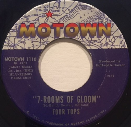 Four Tops - 7-Rooms Of Gloom / I'll Turn To Stone - gebrauchte Vinyl Schallplatte - G1085z