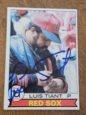 1979 Topps LUIS TIANT Red Sox In-Person Signed Autographed AUTO