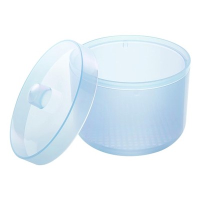SULLMAR Nail Art Tools Cleaner Storage Box Drill Bits Clean Box-Blue 