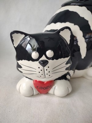 Burton & Burton Chester The Cat Cookie Jar/Food Container Black