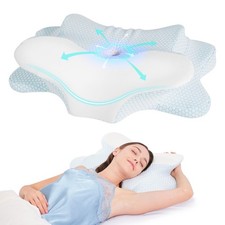 Cervical Neck Pillow - Memory Foam Pillow for Pain Relief Sleeping, Ergonomic...