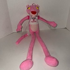 We All Pink Panther Plush Stuffed Animal - Plays Theme Music - Long Limbs
