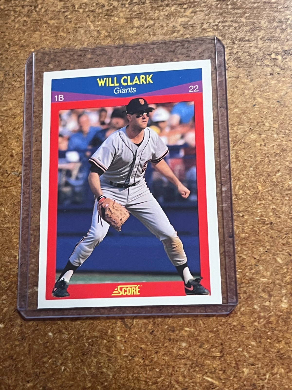1990 Score Baseball 100 Superstars # 30 Will Clark