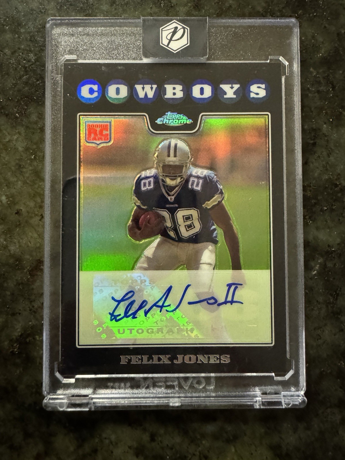 Felix Jones Topps Chrome #TC184 Autograph-Refractor
