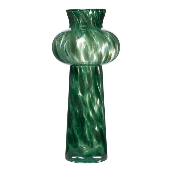 INNA-Glas Blumenvase Arkana, Aus Glas, GrüN-Transparent, 41Cm, Ø19Cm-image