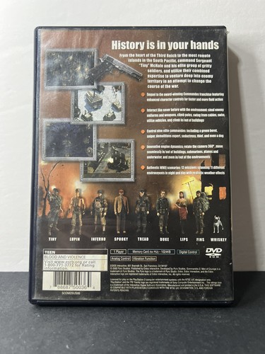 Commandos 2: Men of Courage (Sony PlayStation 2, 2002) CIB - Picture 2 of 3