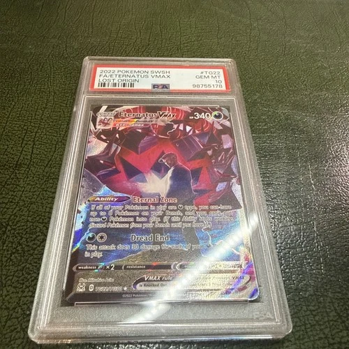 2022 POKEMON SWORD SHIELD LOST ORIGIN #TG22 FA/ETERNATUS VMAX LOST ORIGIN PSA 10