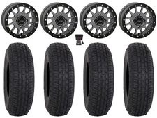 System 3 SB-5 15" Wheels Grey 35" RR600 Tires Can-Am Renegade Outlander