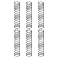 Druckfedern Aus Edelstahl 304, 1 Mm X 8 Mm X 50 Mm, Silber, 6 StüCk