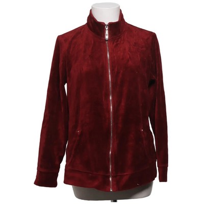 Karen Scott, Jacke, Damen, Größe: M, Rot, Baumwolle/Polyester, Einfarbig #xer