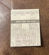 HEART/JOE PERRY PROJECT/HEAD EAST RARE CONCERT TICKET STUB OMAHA, NE 07/23/1980