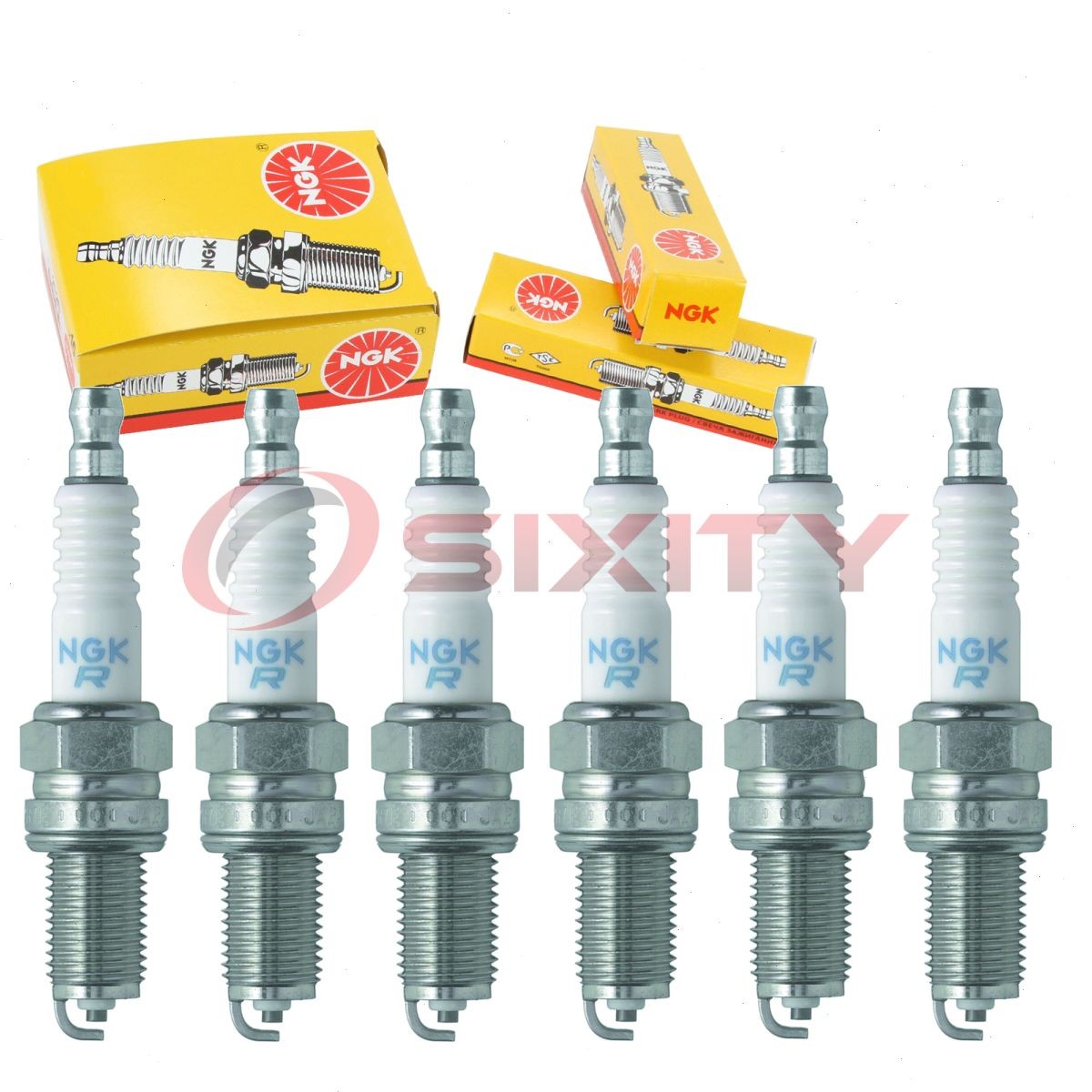 6 pc NGK 92238 DCPR8E BLYB Standard Spark Plugs for YR6DES Y6DC XU24EPR-U wy