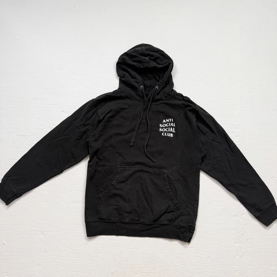 Anti Social Social Club Black Logo Hoodie, Size Medium - Image 2 of 4