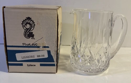 Vintage Waterford Lismore Crystal Pitcher Jug 1 1/2" - Ireland