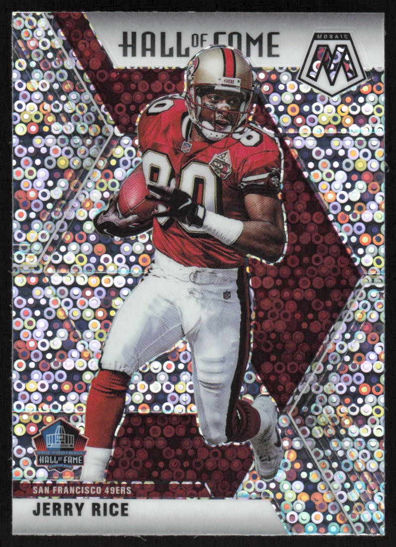 2020 Panini Mosaic No Huddle Silver #287 Jerry Rice San Francisco 49ers