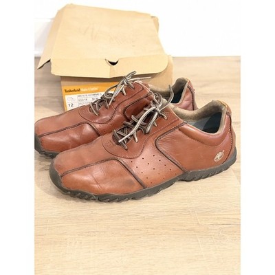Timberland Men's 55018 Brown Round Toe Lace Up Leather Casual Shoes Size US 12 M
