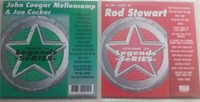 2 LEGENDS KARAOKE CDG DISCS 1980'S POP ROD STEWART/JOHN COUGAR MELLENCAMP LOT