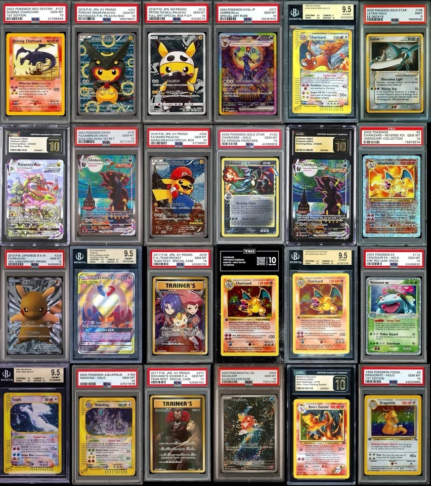 TWO Mystery SLABS GRADED DESCRIPTION CEILING 1200+ Pokemon English Japanese - Image 3 of 4