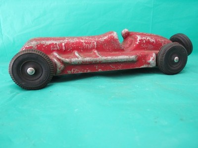 E R Roach Indy Style Toy Race Car  Vintage 1940s Cast Aluminum Mt.Vernon Ohio