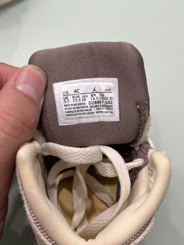 Toddler 4C Nike Air Jordan 1 Mid SE Craft TD “Inside Out Taupe Haize” DZ4467-102 - Picture 17 of 24
