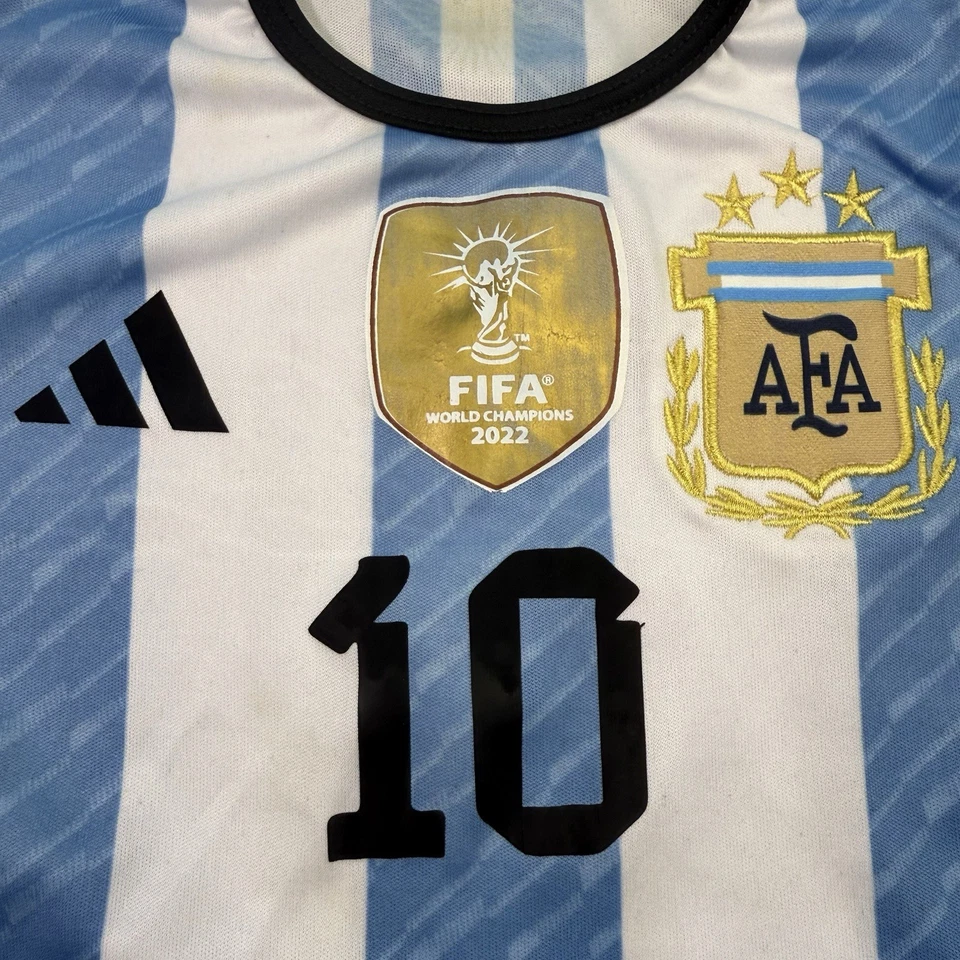 Camiseta de Entrenamiento Adidas Messi Juvenil Fútbol Fútbol Blanco/Semi Azul Niños Talla 4 Foto 2 de 4