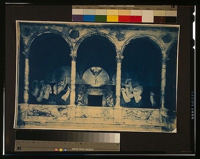 Boston MA Chavannes Muses Welcoming Genius of Enlightenment Mural c1901