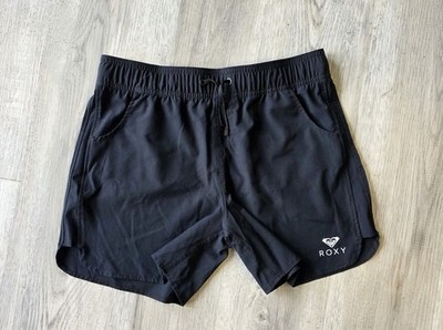 Roxy Womens Juniors Board Shorts Black Swim Surf Shorts Small Medium No Size Tag