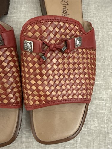Brighton Sandals Womens 8.5 Red Sandals Joan Made in Italy - Picture 4 of 19