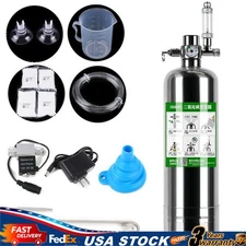 Aquarium CO2 Generator System Kit - Stainless Steel Cylinder for Plants