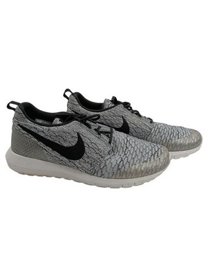 Nike Roshe Run Flyknit Herren Laufschuhe Grau Gr. 44.5 Sportschuhe