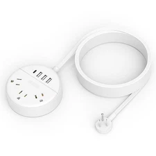 Extension Cord 25ft, NTONPOWER Power Strip with Long Extension Cord, 3 Outlet 2