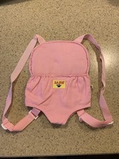 Build A Bear Backpack Plush Stuffed Animal Carrier Pink Adjustable 12  EUC