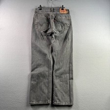 Levis Jeans Mens 31x30 Fits 30x29 Gray 501 Straight Button Fly Y2K 2008