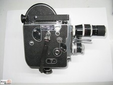 Paillard Bolex 16 mm Filmkamera - Vintage - H16 mit 3 Objektiv Kern Switar, Yvar